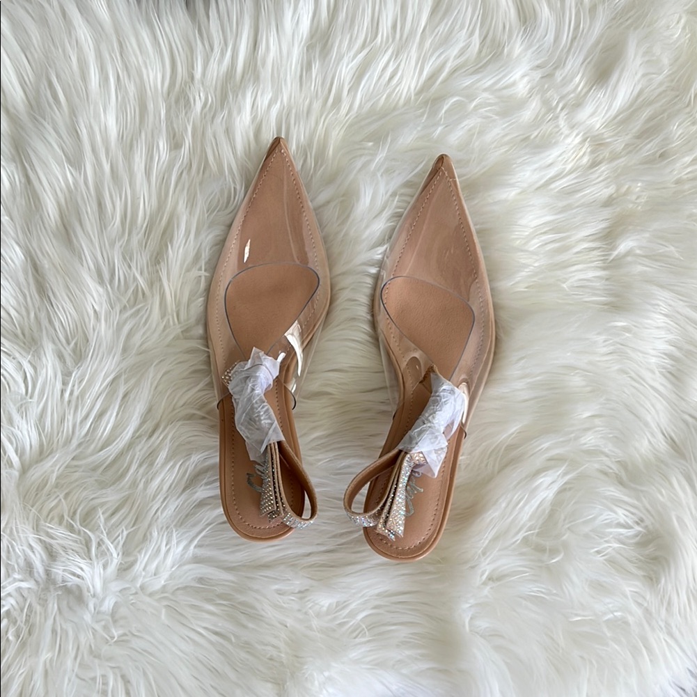 Cape Robbin Clear Ardys Kitten Heel Size 6.5